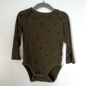 BABY GAP Forest Theme Long-sleeve Onesie
